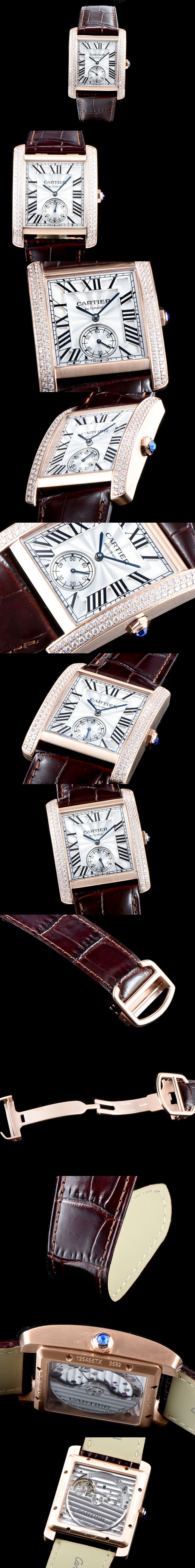 [Cartier]까르띠에 탱크 남성용 44mm-52 W5330001