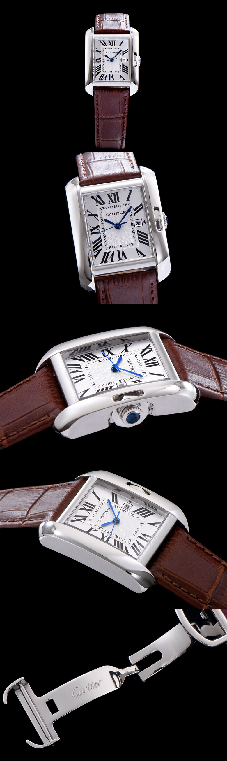 [Cartier]까르띠에 탱크 앙글레즈 여성용-44 (LARGE)