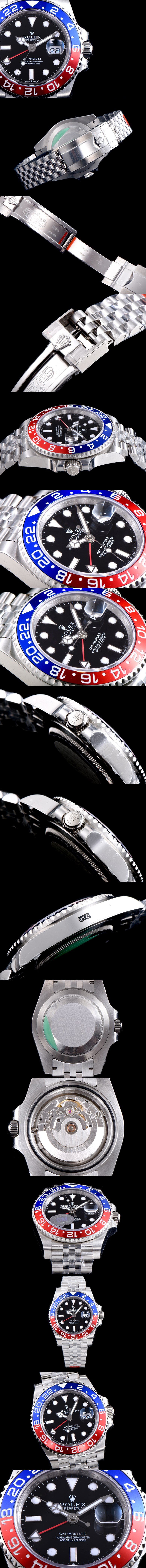 [ROLEX]로렉스 GMT마스터2-12 수정형 126710BLRO-0001