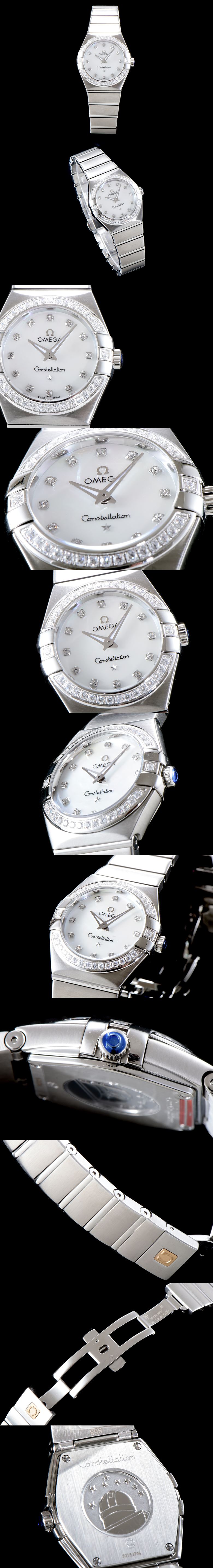 [OMEGA]오메가 컨스틸레이션 여성용 쿼츠-4 123.15.27.60.55.003