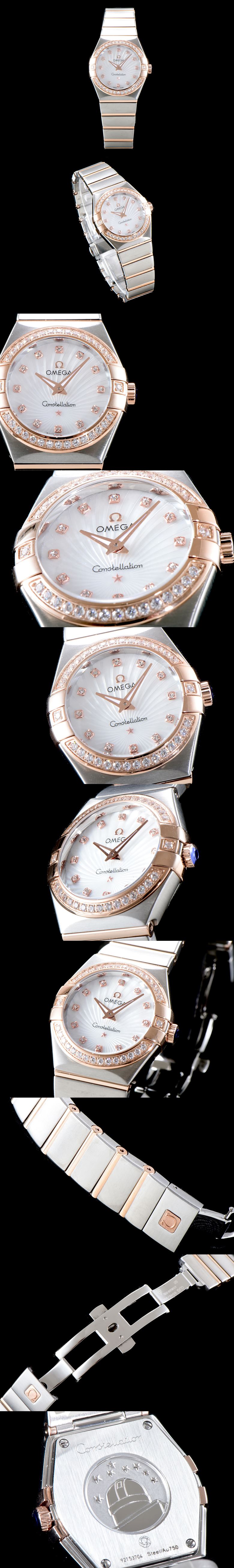 [OMEGA]오메가 컨스틸레이션 여성용 쿼츠-10 123.25.24.60.55.002