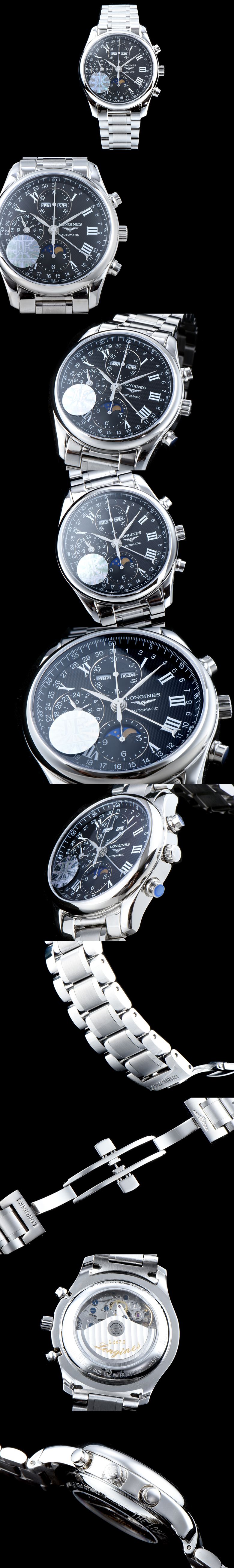 론진 마스터 컬렉션 문페이즈 크로노그라프-5 L2.773.4.51.6