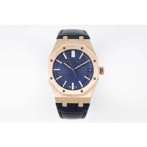 AUDEMARS PIGUET  오데마피게 로얄오크 50주년 한정판 금통 청판 가죽밴드 41mm 15510