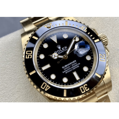 ROLEX 로렉스 서브마리너 검판 금통 41mm 126618