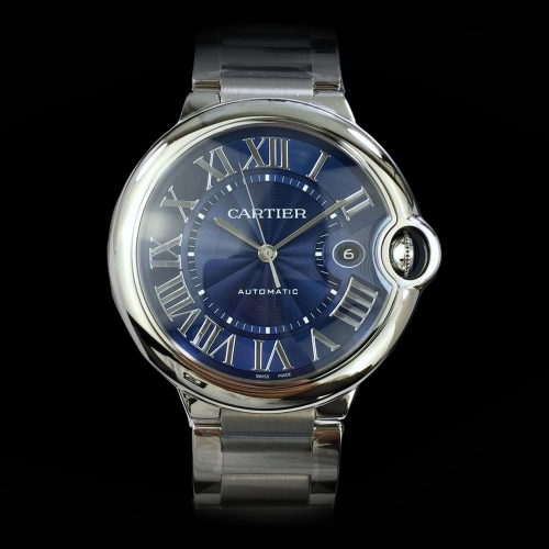 (실사영상) Cartier 까르띠에 발롱블루 블루 남녀 베스트모델!! 베스트 추천 아이템!!! 발롱블루 드 까르띠에 W6920046 Blue 실버 썬더스트 다이얼 오토매틱 무브먼트 car0967 - Cartier Ballon Bleu De Cartier Blue Silver Sun Dust Dial Automatic Movement