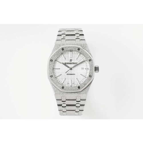 AUDEMARS PIGUET  오데마피게 로얄오크 프로스트 골드 흰판 15410