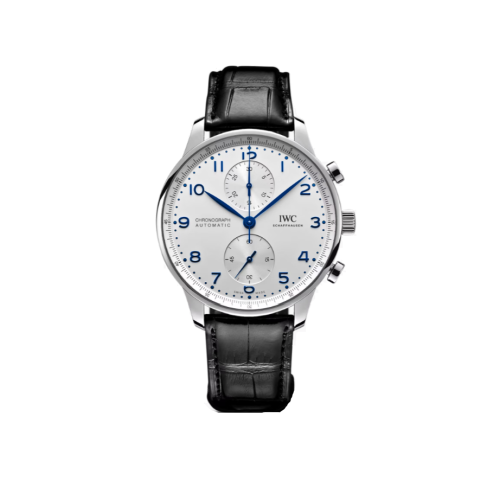 IWC 포르투기즈 크로노그래프 화이트 다이얼 오토매틱 무브먼트 스크래치 방지 사파이어 크리스탈 글라스 최고급 옵션 iwc0211 - IWC Portuguese Chronograph White Dial Automatic Movement