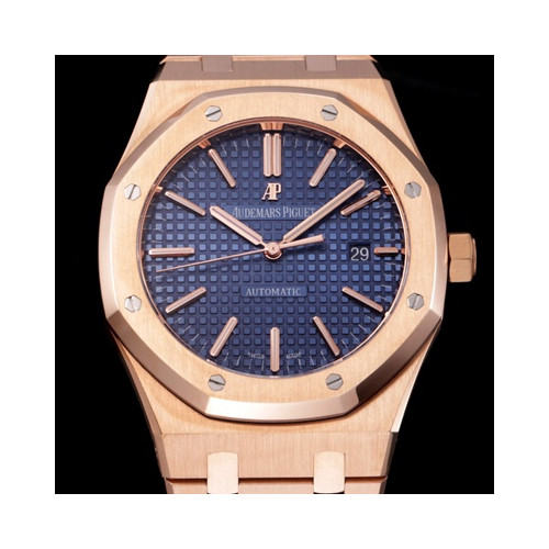 Audemars Piguet  오데마피게 하이퀄리티 로얄오크 15400OR.OO.1220OR.03 네이비 3D 타입 와플다이얼 Cal.3120오토매틱 무브먼트 aud0194 - Audemars Piguet Royal Oak Navy Waffle Dial High Quilty Automatic Movement
