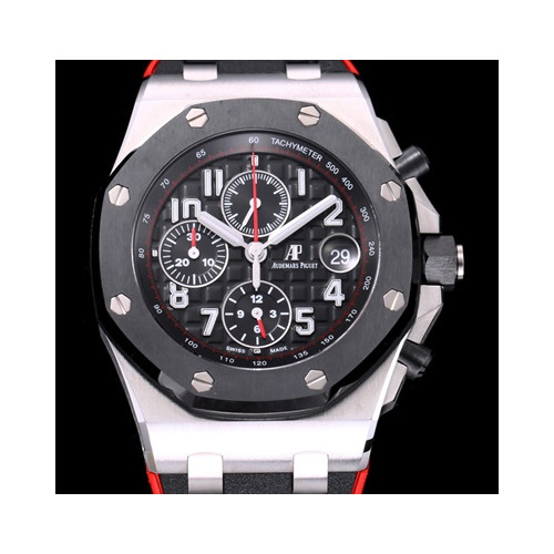 [오데마피게]로얄오크 오프쇼어 26470SO.OO.A002CA.01 리미티드 에디션 크로노그래프 블랙 와플 다이얼 오토매틱 무브먼트 aud0310 - Audemars Piguet Royal Oak Offshore New Update ! Anniversary Edition Chronograph Black Waffle Dial High Quilty Automatic Movement