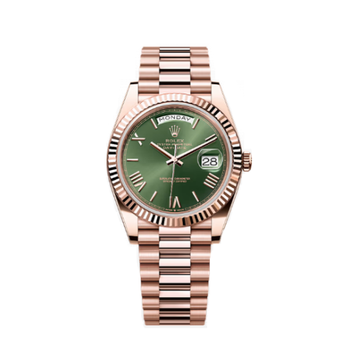 ROLEX 로렉스 데이데이트 로즈골드 올리브다이얼