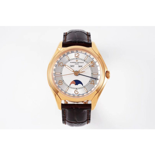 VACHERON CONSTANTIN 바쉐론콘스탄틴 컴플리트 캘린더 화이트 다이얼 40mm 4000E