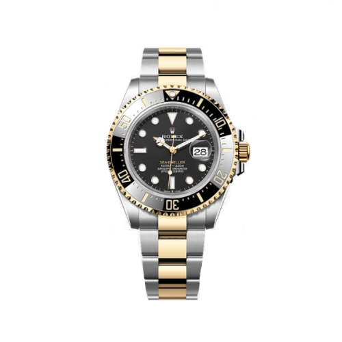 (실사영상) ROLEX 로렉스 씨-드웰러 VIP타입 싱크로율 완벽!! 투톤콤비 18K RG 44mm 남성용시계 세라믹 베젤 블랙 다이얼 ETA 2836-2 오토매틱 무브먼트 rol0834 - ROLEX TOP Grade Qualit Sea-Dwelle Black Ceramic Bezel 44mm Mens Black Dial SWISS ETA 2836 A2 Automatic Movement