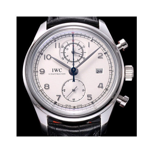 IWC 포르투기즈 칼리버 IW390403 클래식 모델 크로노그래프 화이트 다이얼 오토매틱 무브먼트 iwc0308 - IWC Portuguese Kaliber Chronograph Classic White Dial Automatic Movement