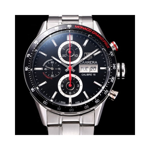 Tag Heuer 태그호이어 까레라 최신형 CV2A1F.BA0796 모나코 그랑프리 에디션!! 크로노그래프 블랙 다이얼 브레이슬릿 오토매틱 무브먼트 tag0339 - TAG Heuer Carrera Monaco Grand Prix Calibre 16 Limited Edition Chronograph Black Dial Bracelet 7750B-2 High Quilty Automatic Movement