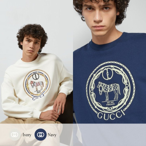 COMME DES GARCONS 꼼데가르송 레드와펜 코튼 맨투맨