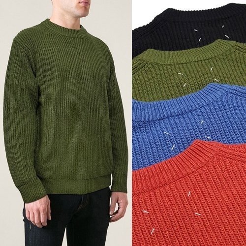 MAISON MARGIELA 메종 마르지엘라 케이블 라운드니트