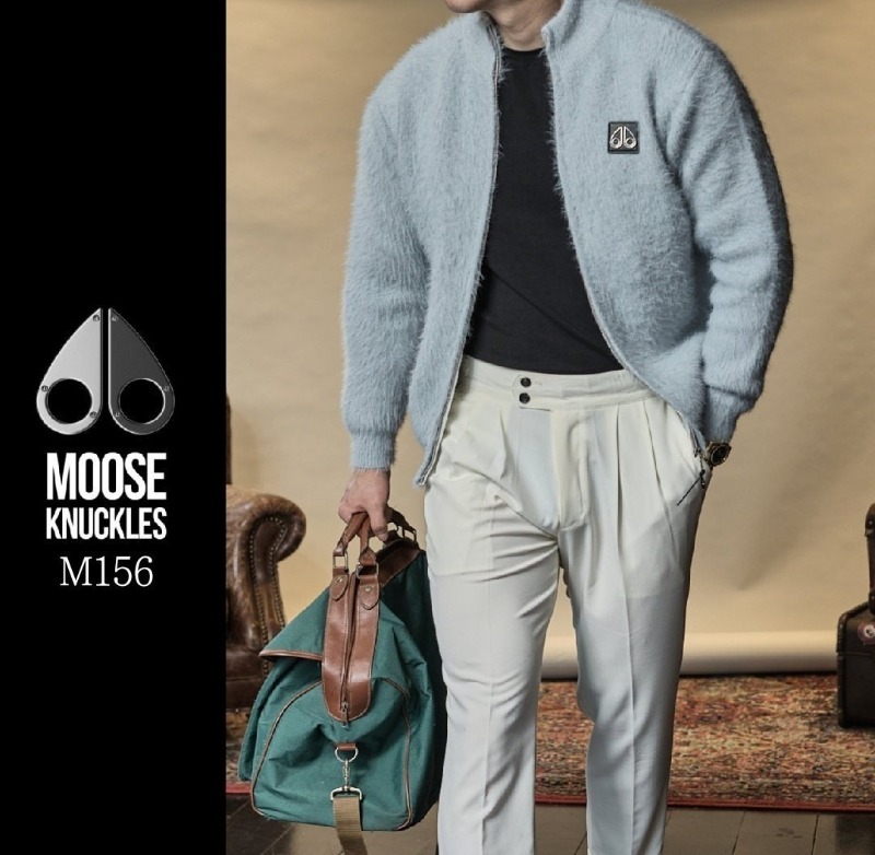 MOOSE KNUCKLES 무스너클 SS 모헤어 집업 3COLOR