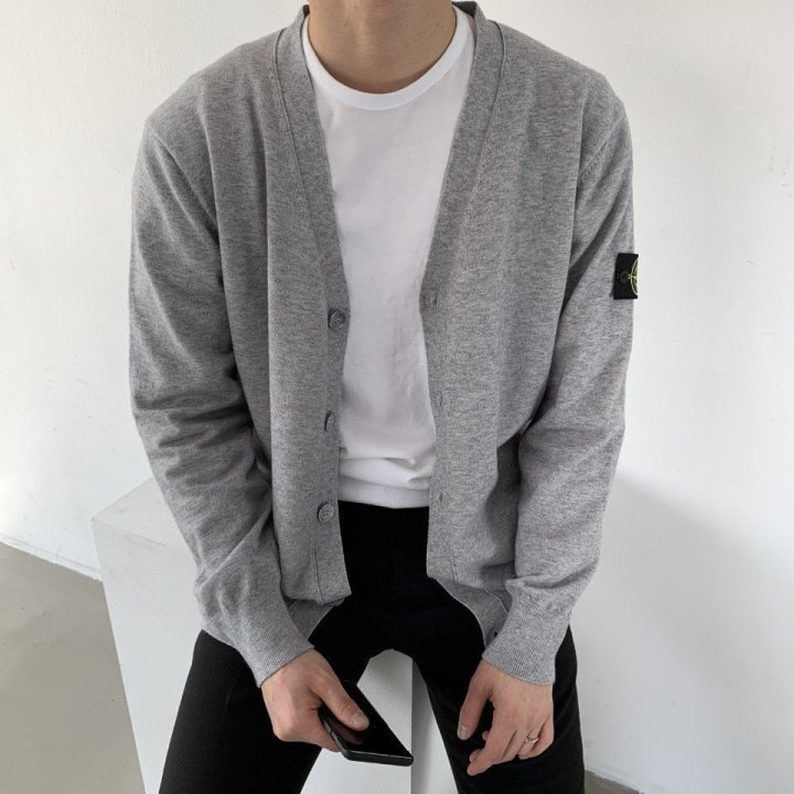 Stone Island 스톤아일랜드 캐시 Y넥 가디건