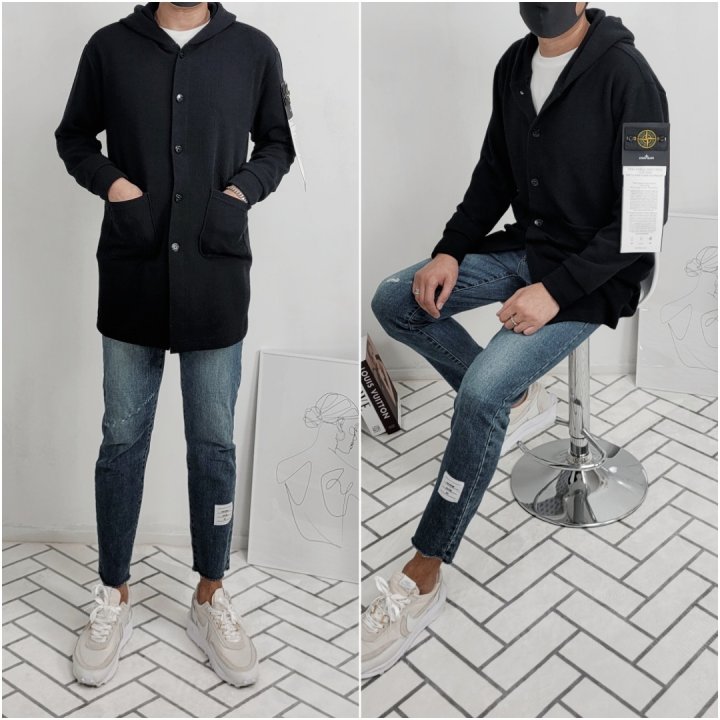 Stone Island 스톤아일랜드 멤브라나 롱 후드 가디건 [고급]