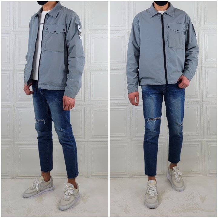 Stone Island 스톤아일랜드 나슬란 포켓 오버 셔츠 [고급]