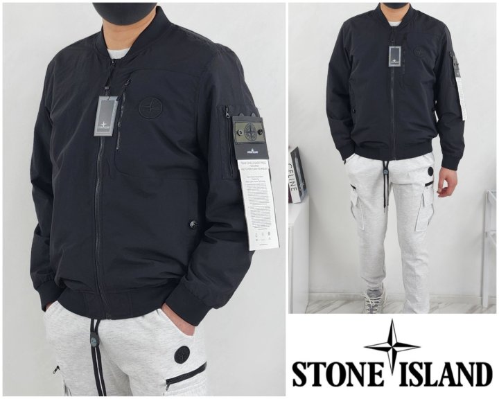 Stone Island 스톤아일랜드 리사이클 항공 블루종