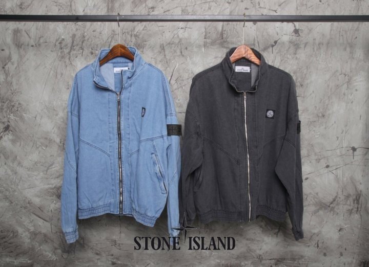 Stone Island 스톤아일랜드 오버핏 블랙패치 청자켓