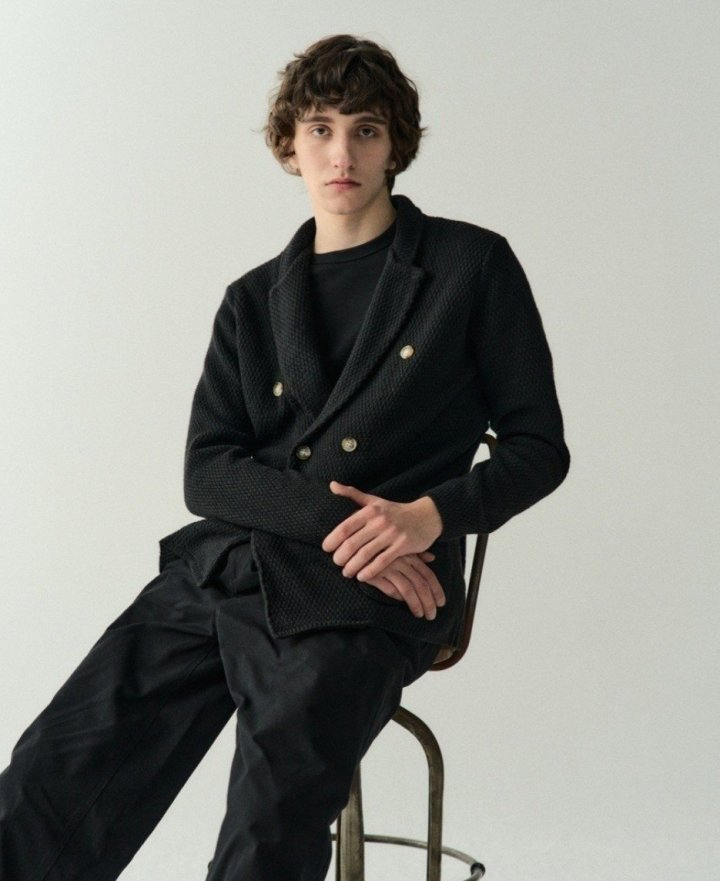 LOROPIANA 로로피아나 올드머니 클레식 더블니트자켓