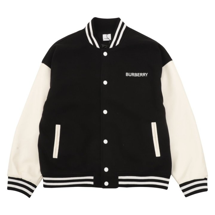 BURBERRY 버버리 베어 자수 패치 바시티 자켓