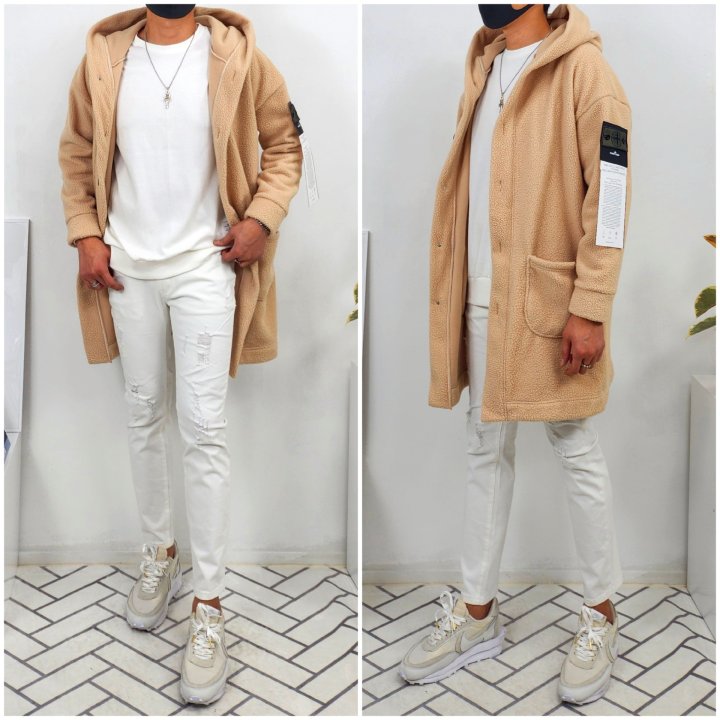 Stone Island 스톤아이일랜드 멤브라나 롱 후리드 덤블 가디건