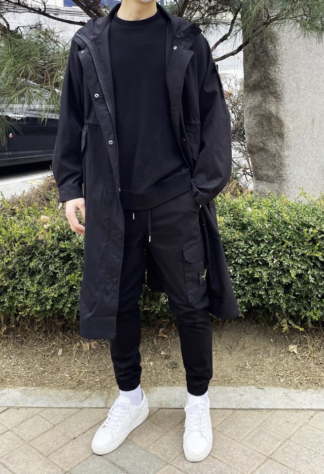 Stone Island 스톤아일랜드 밀리터리 M-51 탄창포켓 오버핏 롱 트랜치야상 [세미오버핏]