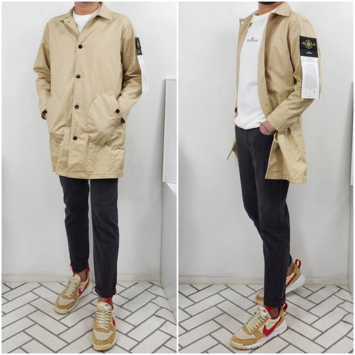 Stone Island  스톤아일랜드 크링클랩스 서머 싱글 코트  [고급]