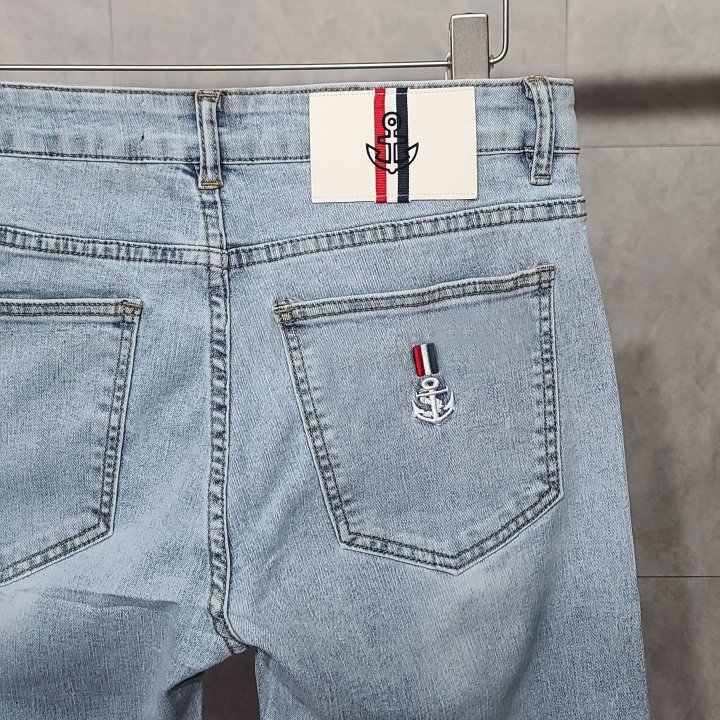 Thom Browne 톰브라운 사선완장 닷 연청 청바지