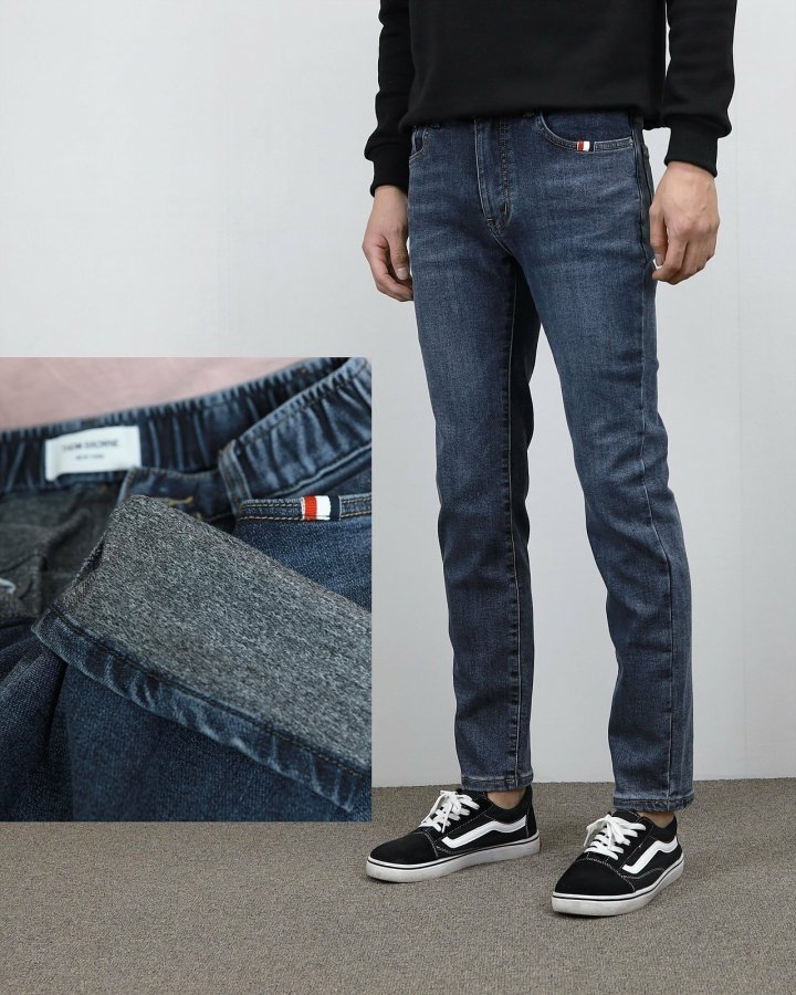 THOM BROWNE 톰브라운 청바지 융기모