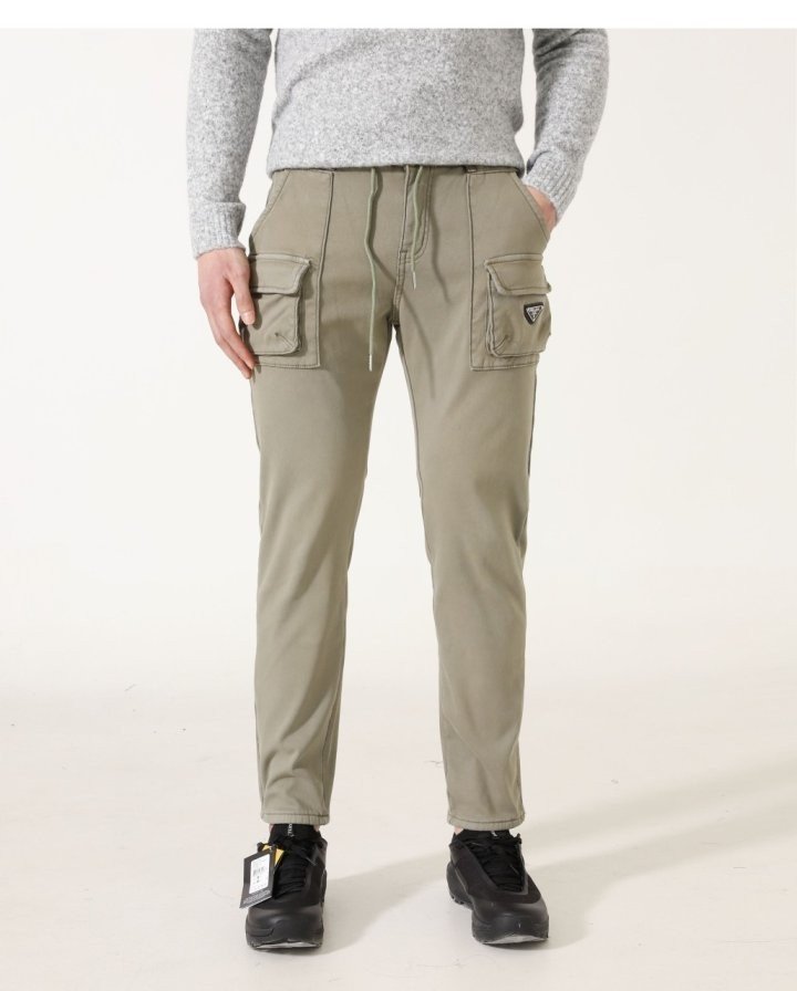PRADA 프라다 삼각로고 미니포켓 카고팬츠