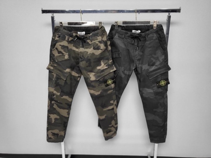 STONE ISLAND 스톤아일랜드 카모 기모 본딩조거 2COLOR