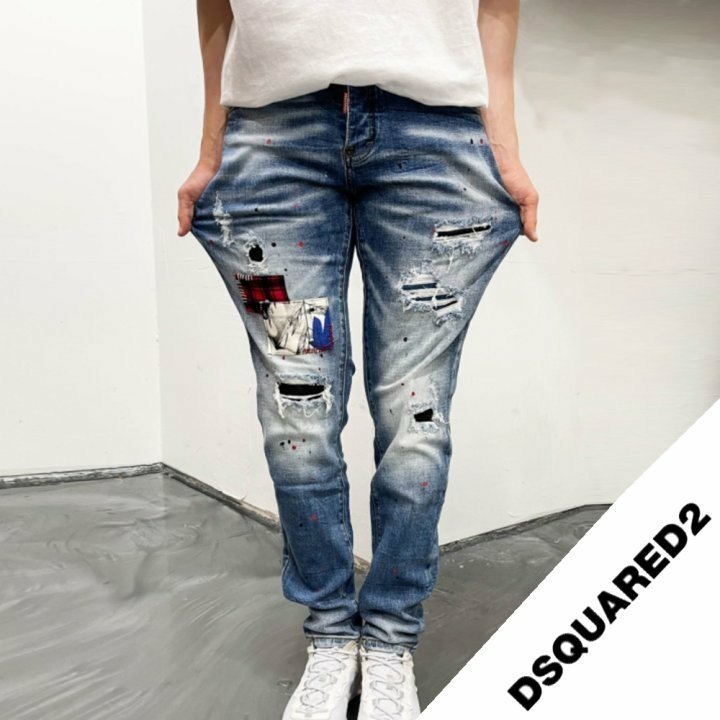 Dsquared2   디스퀘어드2 레드스티치덧댐진2