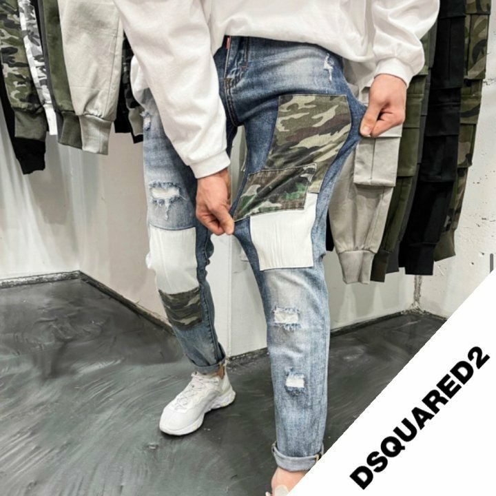 Dsquared2 디스퀘어드2 밀리터리덧댐진