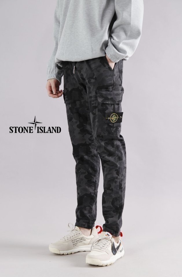 Stone Island 스톤아일랜드 카모밴딩팬츠(스판)