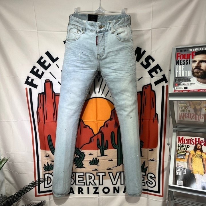 Dsquared2 디스퀘어드 아이스워싱 블랙 페인팅 데님