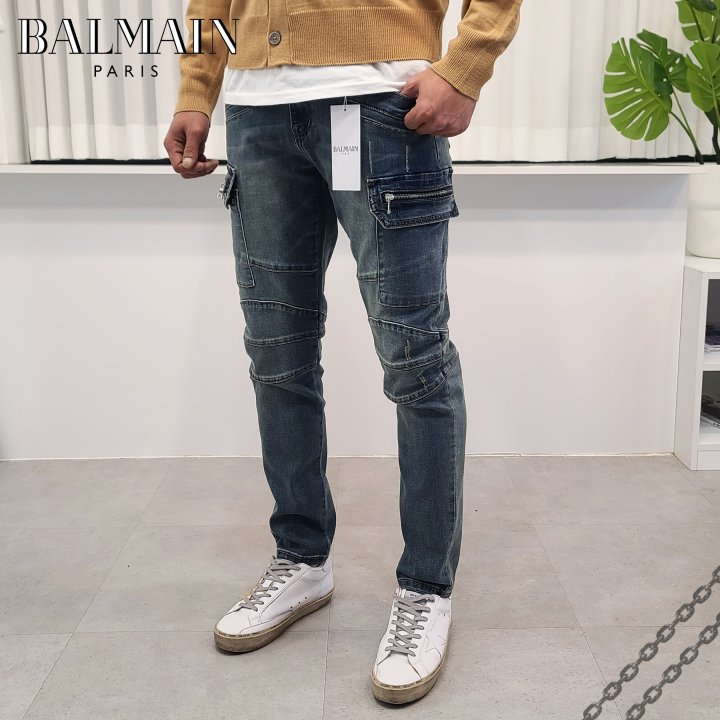 Balmain  발망 무릎절개 카고 팬츠