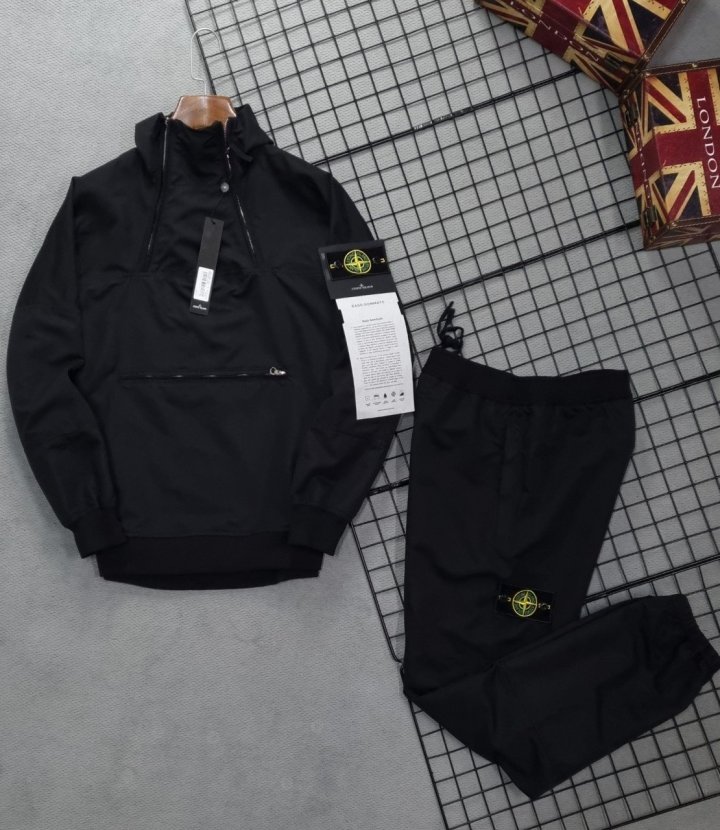 Stone Island 스톤아일랜드 투웨이 지퍼 아노락 트레이닝 셋트