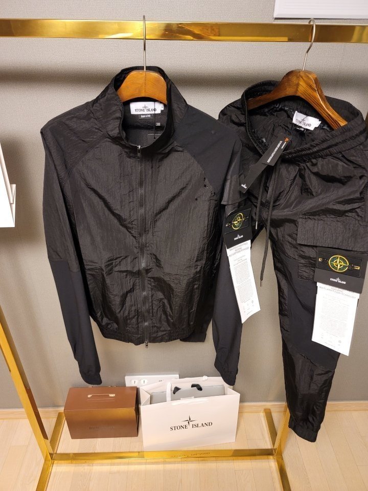 Stone Island 스톤아일랜드 메탈 항공 바람막이 카고 세트