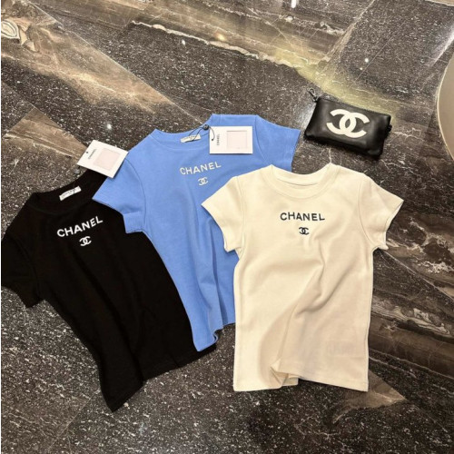 Chanel 샤넬 심플레터링 슬림 티셔츠