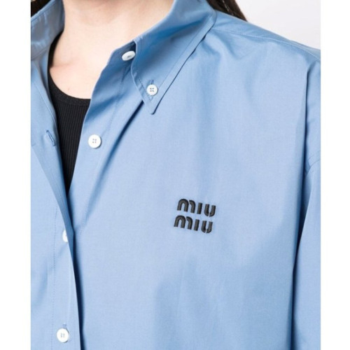 MIUMIU 미우미우 영문로고 셔츠 2COLOR