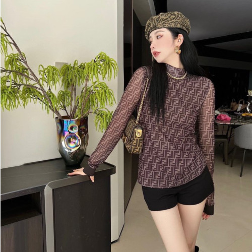 Fendi  펜디 시스루 솔리드 긴팔 슬리브