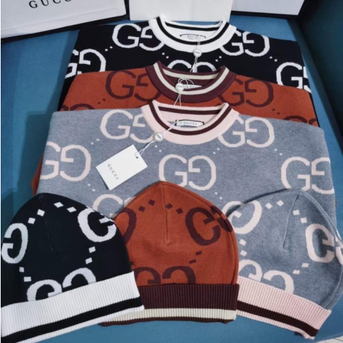 AMI 아미 하트 라운드 울 니트