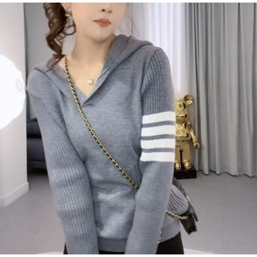 THOM BROWNE 톰브라운 브이라인 후드 니트 2COLOR