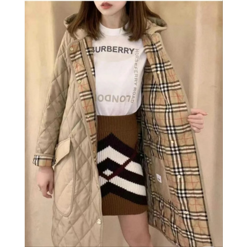 BURBERRY 버버리 후드 롱 퀄팅자켓 2COLOR