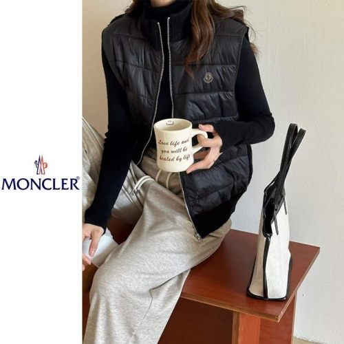 MONCLER 몽클레어 하이넥 니트 패딩조끼 4COLOR