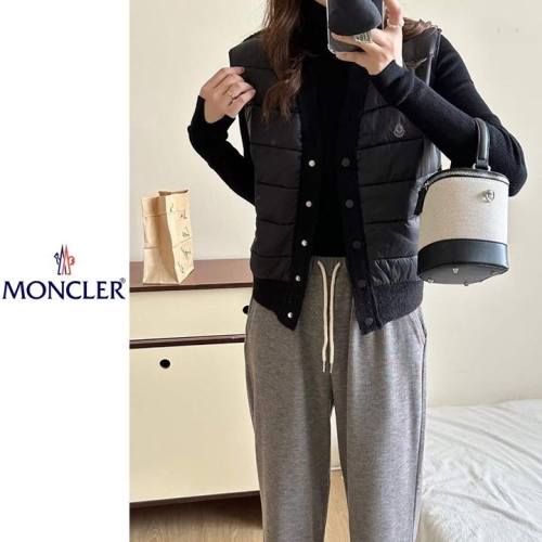 MONCLER 몽클레어 브이 니트패딩조끼 4COLOR